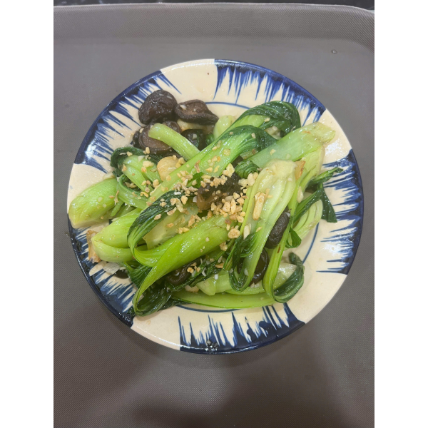 Cải Thìa Xào Nấm Đông Cô