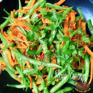 Đậu Que Xào Cà Rốt 